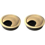 2 pièces noble cable pass 60 mm cache - trou de câble pour bureaux, bureaux et plans de travail matériau ... 2 pièces noble cable pass 60 mm cache - trou de câble pour bureaux, bureaux et plans de travail matériau ...
