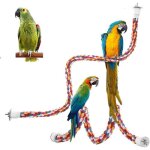 2 pi�ces perroquet corde � grimper jouets oiseaux pour perroquets perchoirs pour oiseaux balanoire en ...