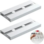 2 pi�ces porte - verre � vin, porte - verres � pied, support verre � vin deux rang�es, support � verre ...