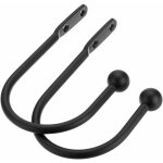 2 pi�ces de retenues de rideaux en m�tal embrasses murales d�coratives pour rideaux avec vis, retenues ...