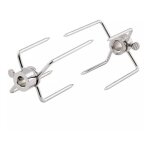 2 pièces rôtissoire bbq fourchette en acier inoxydable broche bbq fourchette charbon de bois poulet bbq ... 2 pièces rôtissoire bbq fourchette en acier inoxydable broche bbq fourchette charbon de bois poulet bbq ...