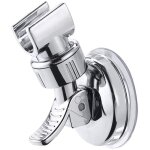 2 pi�ces support de douche � ventouse - fixation murale pour pommeau de douche en plastique