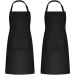 2 pi�ces tabliers de cuisine pour homme femme, tablier de m�nage tabliers porte - outils avec 2 poches ...
