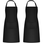 2 pices tabliers de cuisine pour homme femme, tablier de mnage tabliers porte - outils avec 2 poches ...