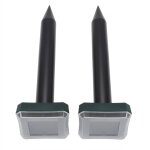 2 pi�ces ultrasons solaire serpent souris ravageur rongeur r�pulsif anti moustique jardin cour