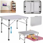 2 pieds bureau pratique pliant ordinateur portable de bureau station de travail petit 60x45x26 / 56cm ...