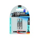 2 piles rechargeables accu ansmann aaa lr03 1. 2v 1100mah
