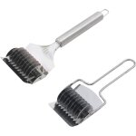 2 pizza acier inoxydable couteau de nouilles, manuelle machine  ptes pasta maker, rouleau  losanges ...