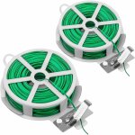 2 rouleaux 50m fil jardinage vert avec coupe fil de fer plastifie attaches de fil de jardin attache plante ... 2 rouleaux 50m fil jardinage vert avec coupe fil de fer plastifie attaches de fil de jardin attache plante ...