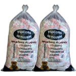 2 sacs mousse floconnée polyéther pour rembourrage 1 kg - 50 l 2 sacs mousse floconnée polyéther pour rembourrage 1 kg - 50 l
