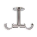 Store menuiserie - 2 support double, nickel, double tringle  rideaux, support pour plafond, diamtre ...