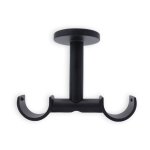 Store menuiserie - 2 support double, noir, double tringle à rideaux, support pour plafond, diamètre 28 ... Store menuiserie - 2 support double, noir, double tringle à rideaux, support pour plafond, diamètre 28 ...