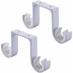 2 support de plafond support blanc support de tringle � rideau double support de tringle � rideau en ...