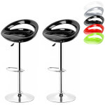Haloyo - 2 tabourets de bar , chaise de bar, tabouret de bar en abs plastique , pour cuisine, bar, bistrot, ...