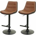 [jamais utilis�] lot de 2 tabourets de bar hhg - 528, chaise de bar tabouret de comptoir tabouret pivotant, ...