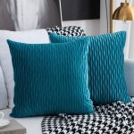 2 taies d'oreiller rectangulaires carr�es d�coratives taies d'oreiller contemporaines en velours