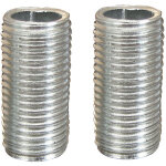 Centrale brico lot de 2 tubulures tibelec, acier, gris