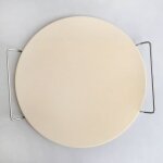 20. 6 cm - pierre � pizza pour grill et four