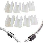 20 patins tubulaires ronds pour pieds de chaise, embouts de tube de 14 mm, patins pour pieds de table ...