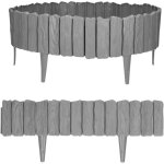20 pcs bordure de jardin bordure de pelouse de jardin clture bordure gris bords de pelouse de jardin ...