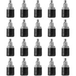20 pi�ces douilles banane femelle 4mm nickel�es, connecteurs cuivre pour �quipements �lectroniques - ...