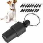 20 pices tiquette d'identification de chien mini tiquette de tube anti - perte d'animal familier tanche ...