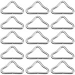20 pi�ces haute r�sistance boucle triangle trampoline m�tal bague triangulaire boucle anneau de tapis ...