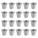 20 pices mini seau en mtal portable pot de fleur vases jardinires belle bote  bonbons pour la dcoration ...