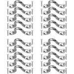 20 pi�ces plaque oeillet acier inoxydable, boucles de pont pour kayaks pontet inox, forme � bosse boucle ...