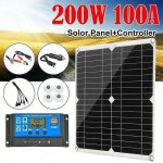 200w 60a 12v kit panneau solaire contr�leur de charge de batterie caravane bateau ext�rieur,