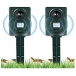 2023 2x rpulsif chat jardin  ultrasons, rpulsif chats avec piquet au sol prvenir les chiens et les ...