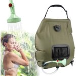 20l solaire sac de douche, sac de douche solaire camping, ext�rieur avec flexible commutable t�te de ...