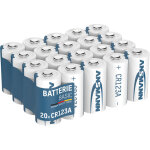 20x cr123a piles au lithium 3v / piles de haute qualit pour le domaine du courant fort - ansmann