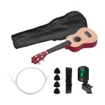 Ukulélé soprano acoustique coloré 21 pouces en tilleul, avec sac de transport, bretelle, cordes, picks ... Ukulélé soprano acoustique coloré 21 pouces en tilleul, avec sac de transport, bretelle, cordes, picks ...