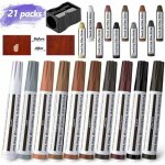 21 pcs stylos de retouche de meubles marqueur feutré multi - usages kit de réparation de meubles pour ... 21 pcs stylos de retouche de meubles marqueur feutré multi - usages kit de réparation de meubles pour ...