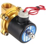 220v dn1 / 2' electrovanne normalement ferm�e valve �lectrique �lectromagn�tique en alliage de zinc pour ...