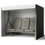 220x125x170cm(noir), housse de protection pour balancelle housse de chaises de jardin en pe, couverture ...