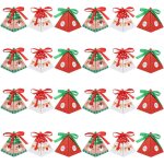 24 botes de bonbons nol botes triangulaires avec rubans pour biscuits et petits cadeaux dcorations ...
