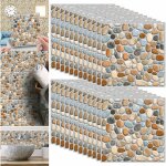 Ccykxa - 24 pièces autocollant en tuile imperméable auto - adhésif autocollant pour cuisine salon salle ... Ccykxa - 24 pièces autocollant en tuile imperméable auto - adhésif autocollant pour cuisine salon salle ...