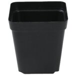 24pcs pots de plantes carr�s, 7cm �paissir les pots de fleurs en plastique pots de p�pini�re de jardini�re ...