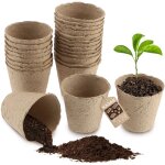 24x pots de semis de tourbe 8cm semis biod�gradables semis - kadax