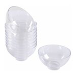 Lot de 25 verrines rondes en plastique réutilisable 'mini apéritif' 50ml transparent Lot de 25 verrines rondes en plastique réutilisable 'mini apéritif' 50ml transparent
