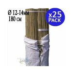 Suinga - pack de 25 tuteurs en bambou 180 cm (12 - 14 mm) tiges de bambou pour plantes et arbres tuteurs ... Suinga - pack de 25 tuteurs en bambou 180 cm (12 - 14 mm) tiges de bambou pour plantes et arbres tuteurs ...
