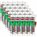 Rubson - 25x cartouches mastic a1 acrylique snjf joint et fissure (blanc, gris ou ton pierre) - couleur: ...
