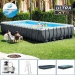 Intex 26374 piscine xtr ultra frame pool set 975 x 488 x 132 cm, ensemble complet