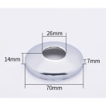 26mm collier acier chromé soupape trou couverture robinet rosace 14mm taille(10 pcs) 26mm collier acier chromé soupape trou couverture robinet rosace 14mm taille(10 pcs)