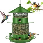 27cm mangeoire suspendue pour oiseau, ext�rieur mangeoire lanterne colibri imperm�able, 2. 5l r�sistante ...