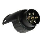 28651 adaptateur pour remorque [prise mle 13 ples - prise femelle 7 ples] plastique - hp autozubehr ...