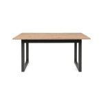 (2c) table de cuisine salon extensible moderne ch�ne 160 - 200 x 90 cm (denver50)