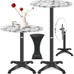 2in1 table haute pliante table de bistrot aluminium plateau inox réglable en hauteur 70cm / 115cm table ... 2in1 table haute pliante table de bistrot aluminium plateau inox réglable en hauteur 70cm / 115cm table ...